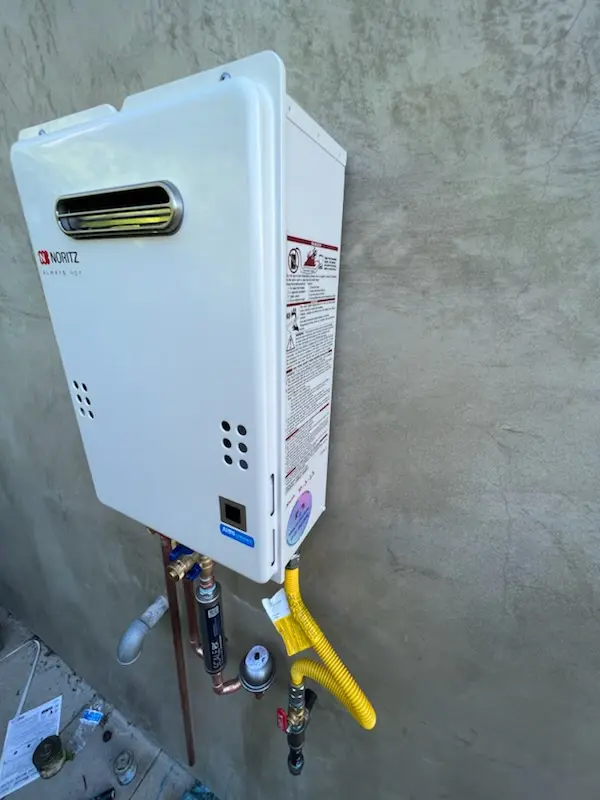 Tankless water heater installation for Griffin homes