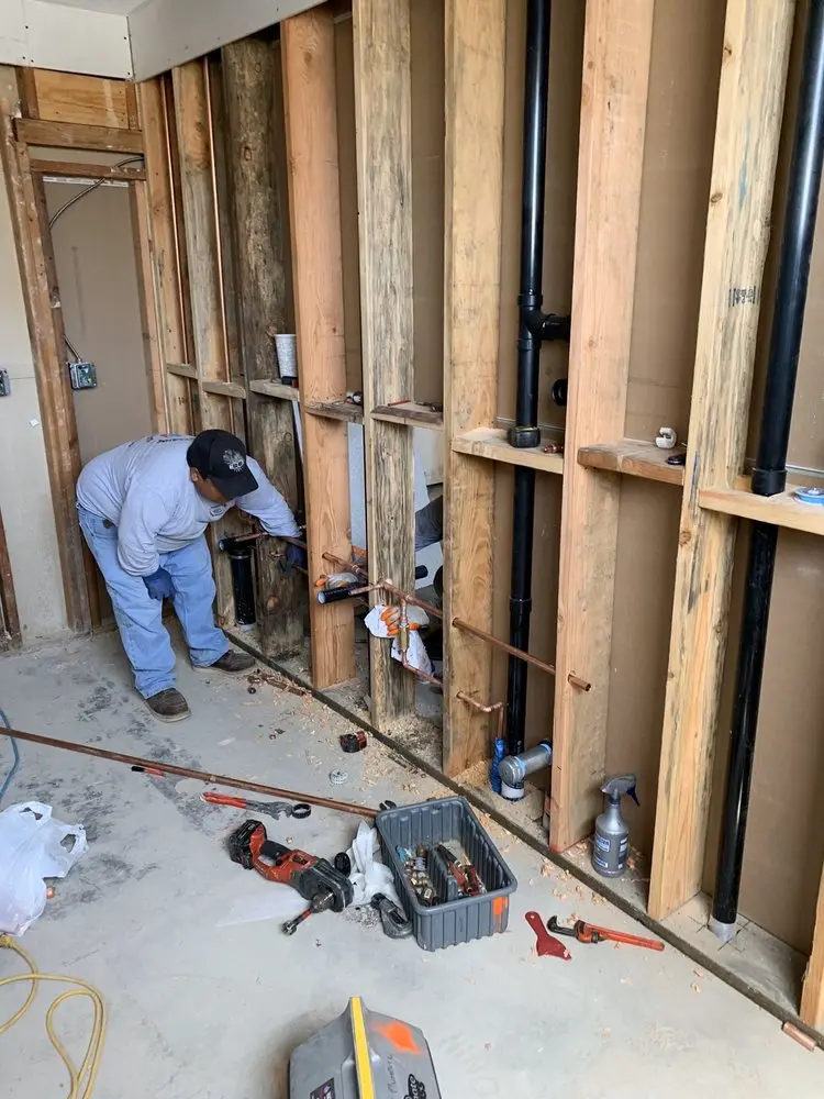 Commercial rough-in plumbing for Gas Line Repair in Griffin
